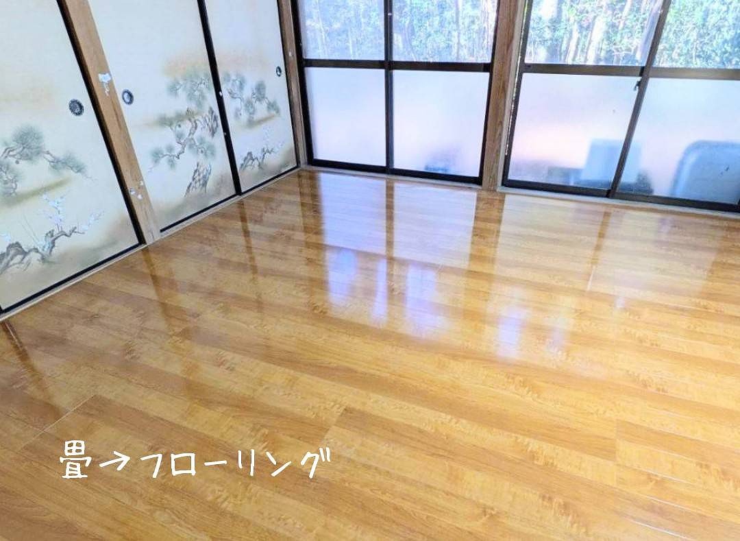 桜川市　I様邸　畳→フローリング工事 施工後写真