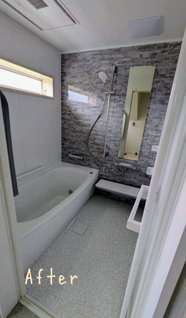 筑西市　S様邸　浴室改修工事　ＴＯＴＯサザナＳ 施工後写真