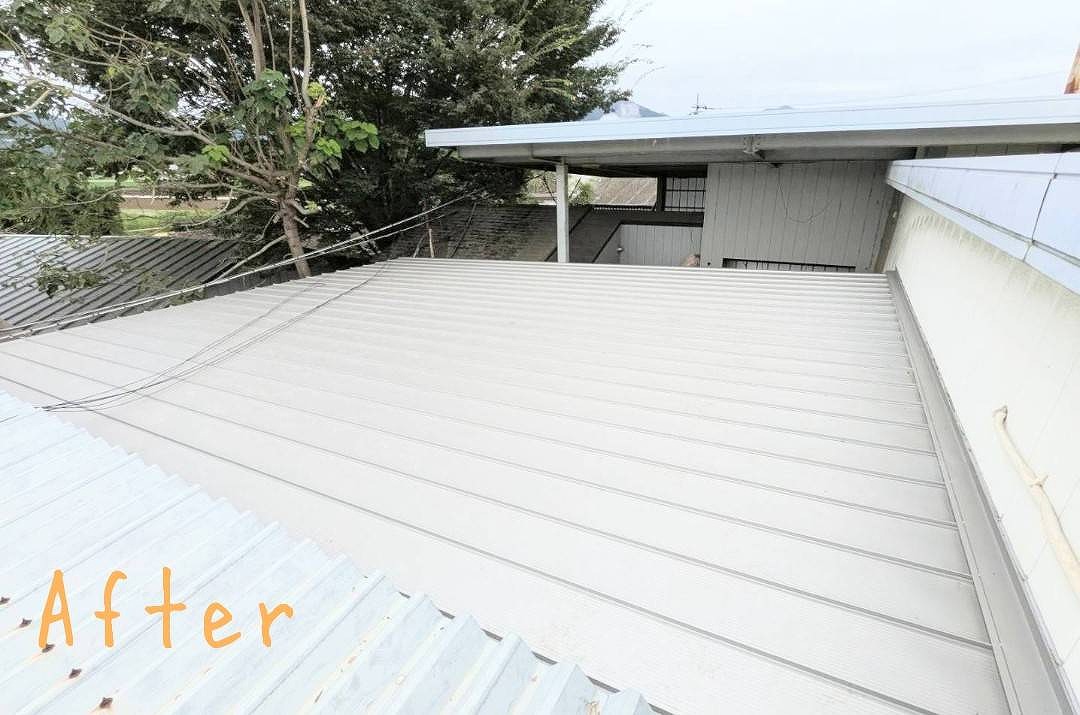 桜川市I法人様屋根葺き替え工事 施工後写真