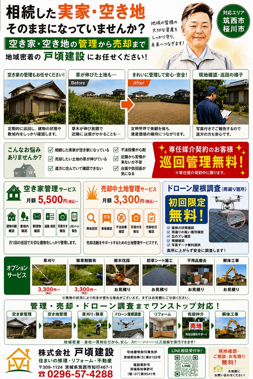 相続した実家・空き地、そのままになっていませんか？