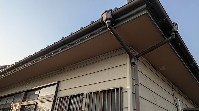 結城市T様邸　軒天井張替え工事　ピーリング版→窯業系軒天井板 施工後写真