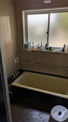 筑西市M様邸　浴室リフォームUB→UB　クリナップ　セレヴィア 施工Before写真