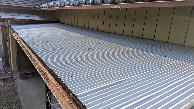 桜川市T様邸　テラス張替え工事 施工Before写真