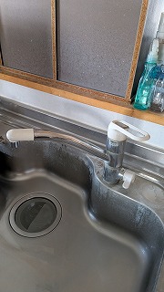 筑西市K様邸　台所水栓交換工事 施工Before写真